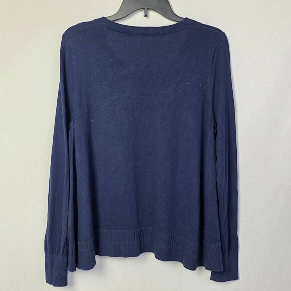 Victoria’s Secret Navy Cashmere Blend Sweater L - Picture 3 of 5